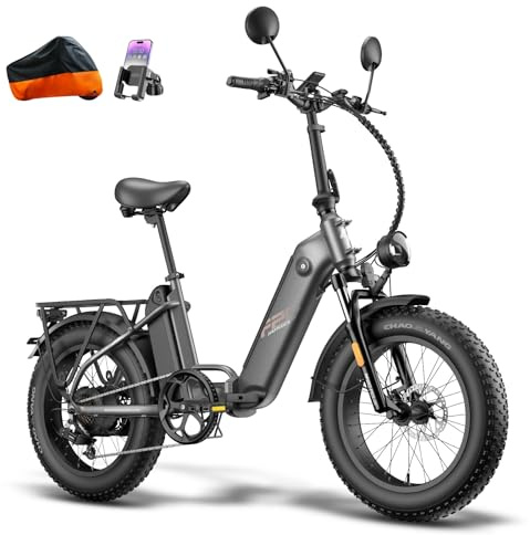 Fafrees FF20 Polar E-bike Klapprad 20*4.0 Zoll Doppelbatterien 24Ah/26.8Ah | Fatbike Reichweite 150km/170km, Ebike Herren Damen 65N.m Motor, E-Fahrrad 7S, Traglast 150KG