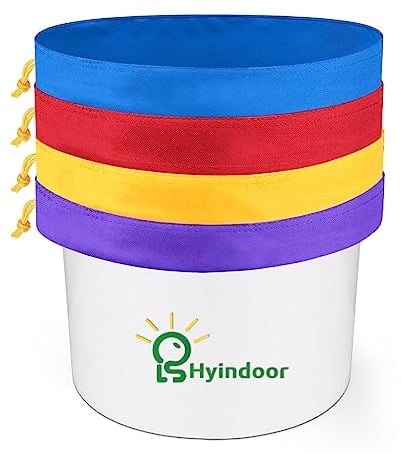 Hyindoor Bubble Bag Ice o lator Bag de 4 Sacs de 20 litres Sac d'extraction d'essence avec écran de Pression et Sac de Rangement 5 Gallon