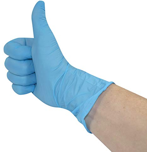 PAPSTAR 100 Handschuhe, Nitril puderfrei blau Food Profi Größe S, Sie erhalten 10 Packungen á 100 Stück (insgesamt 1000 Stück)