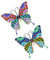 Luottus 2 Stück Metall-Schmetterling Wanddekoration, Schmetterling, Wandkunst, hängende Skulptur für drinnen und draußen, Zuhause, Badezimmer, Wohnzimmer, Schlafzimmer usw.