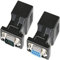 DTech RS232 DB9 zu RJ45 serieller Adapter DB-9 weiblich/männlich zu RJ-45 weiblich Ethernet-Konverter (2 Pack)