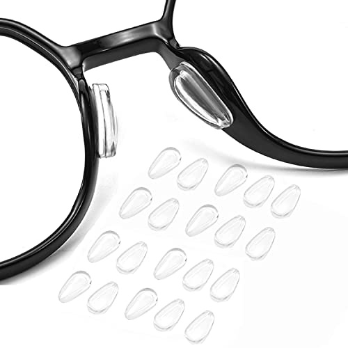 OPUGIT Eyeglass Nose Pads, Adhesive Anti Slip Eyeglasses Nose Grips with Airbag,3.2mm Thickness for Eyeglasses Sunglasses Reading Glasses,10 Pairs,White