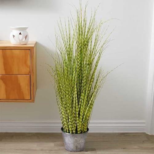 Artificial Zebra Grass 90cm Tall Potted Indoor Plant