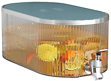Getränkespender mit Zapfhahn, 5,3 l, Kühlschrank, Kalteiskessel mit Wasserhahn, Obst-Teekanne, Limonadeneimer, Saft, Obstteeflasche, Eimer für kühle Getränke, Behälter für Zuhause, Camping
