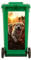 2X Sheets Dog Wheelie Bin Sticker Dustbin Sticker Self Adhesive Outdoor Sticker Indoor House Dog Animal Fridge BinWallStickers