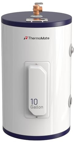 Thermomate Tank Water Heater - 10 Gallon Point of Use Hot Water Heater, 120V 1500W, Adjustable Thermostat, UL Listed (ES1000)