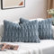 ZWJD 2er Set Dunkelgrau Kissenbezug 40x60 Kunstpelz Plüsch Kissenbezüge Weiche Kissenhülle Flauschig Dekokissen Moderne Kissen Deko für Wohnzimmer Sofa Schlafzimmer Auto Dekor Sofakissen 40 x 60cm