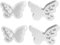 NIEEKRUN 2 Stück Silikonform Schmetterling, Schmetterling Gipsform Für Guss-Silikonformen Ostern Silikon-Gussformen Feder-Silikonformen - Weiß Besuche Store
