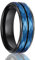 SOXEMAN Ring aus Wolframstahl, für Damen und Herren, breites Gesicht, 8 mm, Wolframkarbid, schlichter Business-, Gentleman-Ring, Schmuck