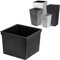 Insert carré interchangeable - 22 x 22 cm - Noir - 8 l - Pour pots Prosperplast H 42 cm - Facilite le contrôle de la teneur en eau dans le pot