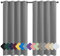 MENGH Isolation Phonique Rideau 140x100cm Gris Clair Rideau Porte, Isolation Thermique Installation Facile Anti Moisissure Antibactérien, pour Chambre d'enfants