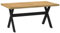 vidaXL Esstisch NOAIN X-Form-Beine 160x90x75 cm Massivholz Kiefer, Esszimmertisch, Speisetisch, Restauranttisch, Küchentisch, rustikaler Tisch