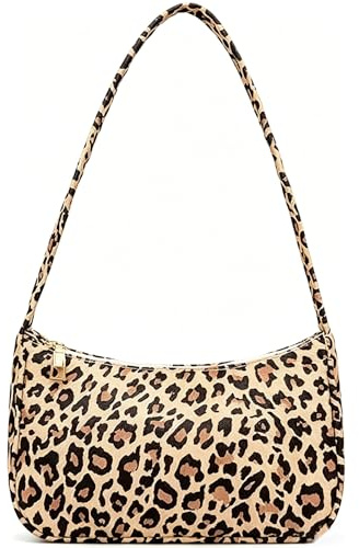 YQYCE Leo Tasche Damen Umhängetasche, Modebegleiter für Stadtpendler und Reisen, Elegantes Leopardenmuster Design Geeignet für Arbeit Reisen & Den Täglichen Gebrauch