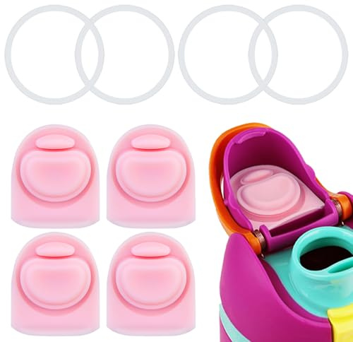 Frokolla 4 Kits Replacement Stopper and O Ring Jelly Gasket Compatible with Owala FreeSip 32oz,Water Bottle Lid Insert Cap Silicone Seal Parts for Owala 16/19/24/32/40oz Mouthpiece Accessories ty4