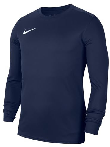 NIKE Unisex Kids Park Vii Ls Jersey, Midnight Navy/White, M UK