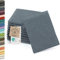 ZOLLNER 10er Set Waschlappen - weiche und saugstarke Waschhandschuhe - waschbar bis 95°C - Baumwolle - 16x21 cm in grau