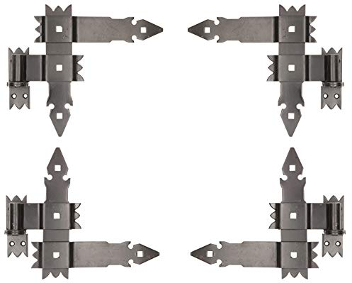 KOTARBAU® 4tlg.Winkelbänder 250 x 250 mm Geschmiedet Antik für Fensterladen Tore Garagen