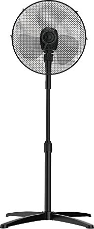 Pelonis 16 Zoll (41cm) Standventilator mit 3 Geschwindigkeitsstufen, Elektrischer Ventilator mit Oszillationsfunktion, Höhenverstellbar, Geräuscharm, Widerstandsfähiger Kupfermotor, Leiser Betrieb