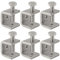 6Pcs 304 Stainless Steel Mini C Clamp - 20MM Heavy Duty G Clamp with Wide Jaw Opening