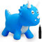 U&C Planet Hüpftier für Kinder, Dinosaurier Hüpfer mit Pumpe, aufblasbares Hüpfspielzeug, Dino Sprungpferd blau Weihnachten Geburtstag Geschenk für Kinder 1-6 Jahre alt Indoor und Outdoor