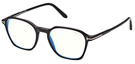 TOM FORD Unisex FT5804-B Lunettes de Soleil, Shiny Black, 50