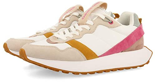 Sneakers Fucsia de inspiración Retro con Detalles Multicolor para Mujer chacao