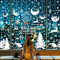 Cozyan Fenstersticker Weihnachten Wiederverwendbare Fensterbilder Weihnacht Fensterbilder Kinder Winter Deko Schneeflocken Weihnachtsmann Schönes Wichtelfensterdeko (E)
