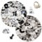 121 Black and White Stickers, Retro Stickers, Fashion Cool Sticker Set, Graffiti Waterproof Decals, Small Stickers for Teens, for Laptop, Luggage, Guitar, Scrapbooking