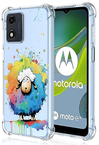 XINYEXIN Transparente Hülle für Google Pixel 6a, Bunte Coole Kunst Graffiti Serie Süßes Muster, Ultra Dünn Stoßfest TPU Klare Handy Schutzhülle - Sheep