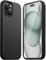 Silicone Case Designed for iPhone 15 Plus Case 6.7 Inch, Soft Ultra Slim Protective Shockproof Liquid Silicone Phone Case Cover with Anti-Scratch Microfiber Lining-Black