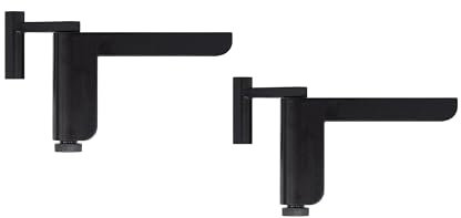 ABUS Türschließer 2603 für leichte Innentüren – geeignet für DIN links und rechts schließende Zimmertüren – ohne Bohren, ohne Schrauben – Schwarz - 2er Set