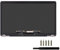 FTDLCD® Schermo LCD da 13,3 pollici, ricambio per Apple MacBook Pro Retina 13 A2338 M1 2020 EMC 3578 MYD83D/A MYD92D/A MYDA2D/A MYDC2D/A (argento)