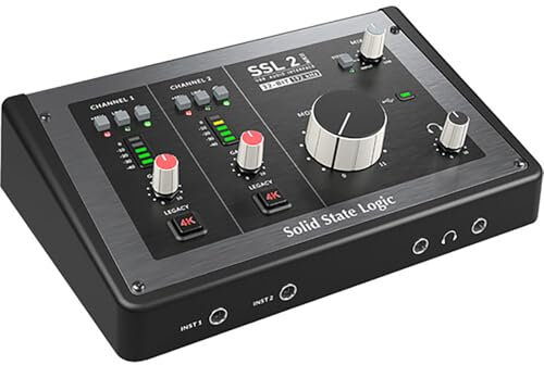 Solid State Logic SSL 2 MKII 2 x 2 USB Audio Interface with Dual Pro-Grade Headphone Outputs, Next-Gen Converters, and 4K Analogue Enhancement