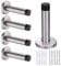 Door Stop, STARVAST 5 Pack 90mm Stainless Steel Door Stopper Heavy Duty Wall Mounted Rubber Buffer Bumper with Screws and Drywall Anchors
