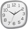 TFA Dostmann Analoge Wanduhr, 60.3053.10, mit lautlosem Sweep-Laufwerk, Glasabdeckung, grau, (L) 295 x (B) 55 x (H) 295 mm