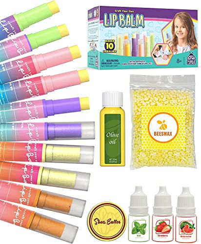 Purple Ladybug DIY Lipgloss Selber Machen Bastelset - Ostergeschenk für Mädchen 8-14 Jahre, Geschenk Mädchen 10 Jahre - Teenager Mädchen Geschenke, Kreatives Bastelset für Kinder