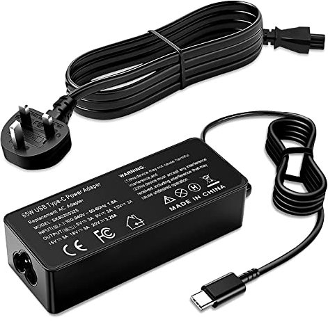 65W USB C Lenov-o ThinkPad T480 T480s Charger for Lenov-o ThinkPad T490 T490s T580 T590 X280 X380 X390 E480 E490 E580 E595 Chromebook C330 S330 100e 300e 500e 100e C340 Yoga C740 Adapter Cord