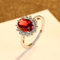 925 Sterling Silber Ringe Prinzessin Diana Simulierter Smaragdring für Frauen Verlobungsring Silber 925 Edelsteine ​​Schmuck