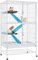 Yaheetech Grande Cage Rongeur 4 Niveaux Cage Hamster Cages Cochon d'Inde Cages pour Furets/écureuils/Chinchillas/Rat Domestique sur roulettes Blanc 78x51x137cm