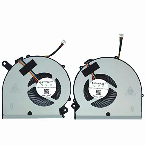 QUETTERLEE Ventilateur de refroidissement pour ordinateur portable Gigabyte RP64W PR65 Aero14 Aero15 15 W 15P 15KB V8 X9 Y9 Series BS5005HS-U2N BS5005HS-U2M DC5V
