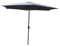 CONCEPT USINE | Parasol Droit Rond Design | Diamètre 3 m | PORTOFINO Gris | Structure Aluminium Recouverte de Peinture Epoxy | Toile Polyester 160g/m2 | Idéal pour Jardin Terrasse Piscine Balcon
