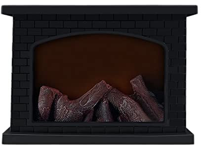 YUMIN Electric Fireplace Lantern Led Flame Log Effect Fire Place Lantern for Home Decor Indoor Christmas Ornaments