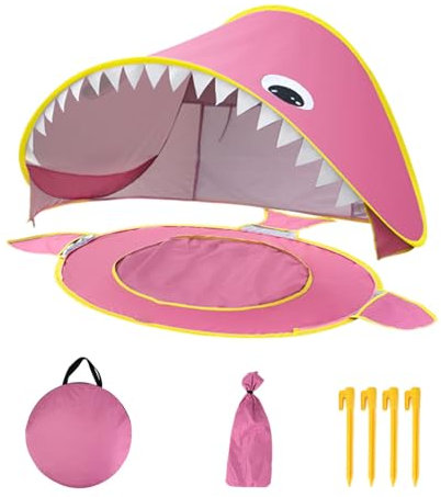 Generic Tente Anti UV Bébé | Tente De Plage Enfant Anti UV | Haute Protection Solaire UPF 50+, avec Conception de Piscine intégrée, Protège du Vent, du Soleil Et du Sable