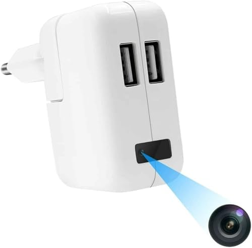 SpionProfi Hidden Camera Mini Spycam Video Sound Recording USB Charger Home Cam Surveillance Camera