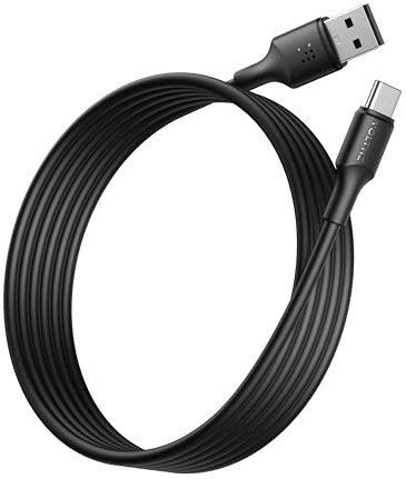 VOLTME USB C auf USB A Kable 60W, TPE Ladekabel Typ-C Datenkabel QC3.0 Kompatibel mit iPhone 16 Pro Max 15 14 13 iPad Macbook Samsung Galaxy S24 Ultra Huawei Pixel Switch usw, 3,0m Schwarz