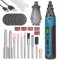 Mini Utensile Rotante A Batteria 2in1 Mini Cacciavite Elettrico Type-C Utensile Multifunzione Ricaricabile Con Punte Da 2 Pezzi E Luce LED