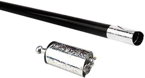 Metal Que aparece en el Truco de caña de Truco telescópico Varita Estirable Extensible aparece el Personal de Bolsillo de los Accesorios de Truco Negro.