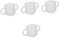 UPKOCH 4 Piezas taza de aprendizaje vaso antiderrame vaso con asas vaso de aprendizaje vaso anti-derrames vaso infantil taza para niños pequeños tazas infantiles gel de sílice Transparent