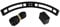 Gas Bottle Wall Bracket/Spacer/Securing Strap - Black - Motorhome Caravan Campervan RV