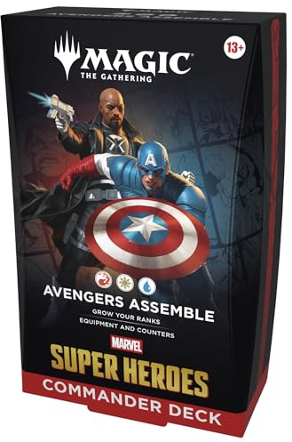 Magic: The Gathering | Marvel Super Heroes Commander-Deck – Avengers, sammeln! (Englische Version)